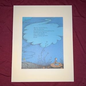 The Lorax unless care whole awful lot matted art childrens literature Dr Seuss